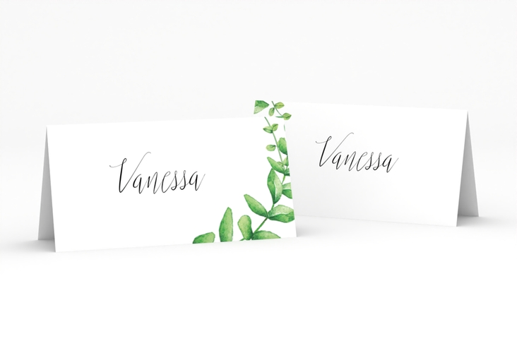 Tischkarte Hochzeit Botanic Tischkarten weiss