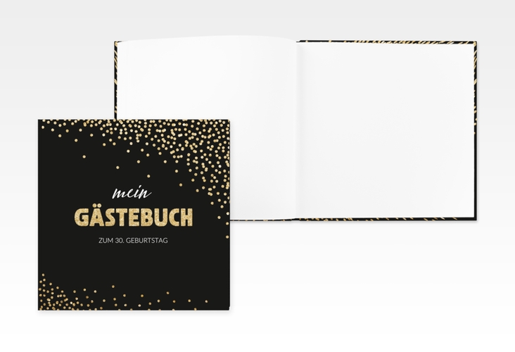 Gästebuch Creation Geburtstag Glitzer 20 x 20 cm, Hardcover