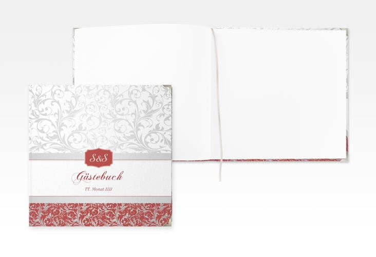 Gästebuch Selection Hochzeit Latina Leinen-Hardcover rot