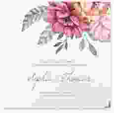 Gästebuch Selection Hochzeit Blooming Leinen-Hardcover weiss