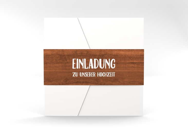 Hochzeitseinladung Landliebe Pocketfold hochglanz