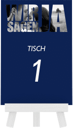 Tischnummer Hochzeit "Letters"
