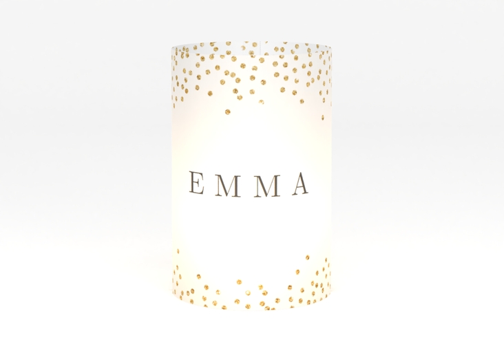 Windlicht Hochzeit Glitter Windlicht weiss