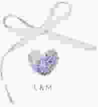 Geschenkanhänger Hochzeit Fingerprint Geschenkanhänger, rund lila schlicht mit Fingerabdruck-Motiv