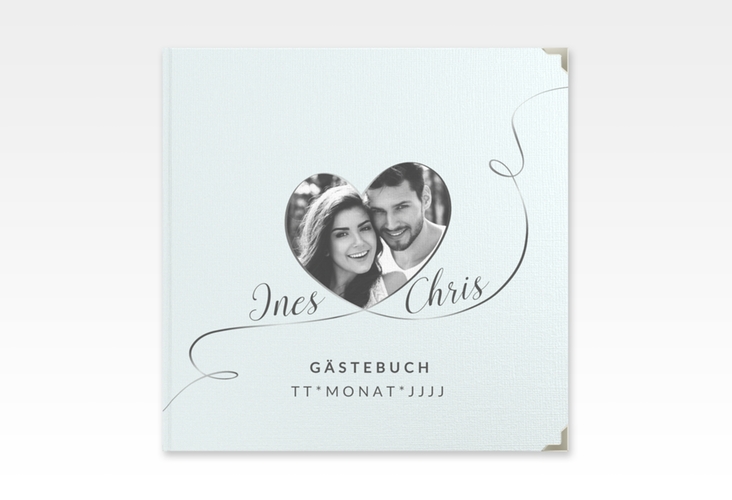 Gästebuch Selection Hochzeit Dolce Leinen-Hardcover tuerkis