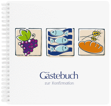 Gästebuch Konfirmation Symbole Ringbindung