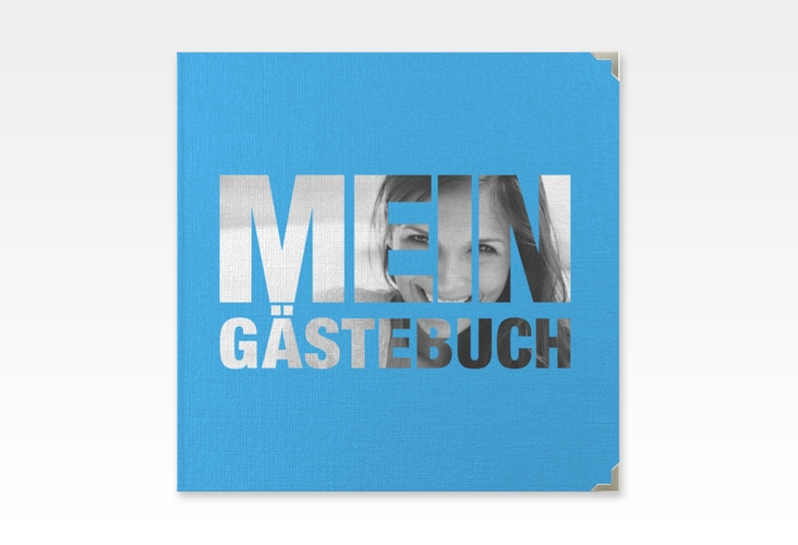 Gästebuch Selection Geburtstag Numbers Leinen-Hardcover blau