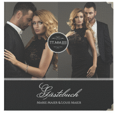 Klick: Details zu Gästebuch Selection Hochzeit "Elegancy" anzeigen Gästebuch Selection Hochzeit Elegancy Leinen-Hardcover schwarz