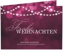 Klick: Details zu Weihnachtskarte "Lichterzauber" anzeigen Weihnachtskarte "Lichterzauber"