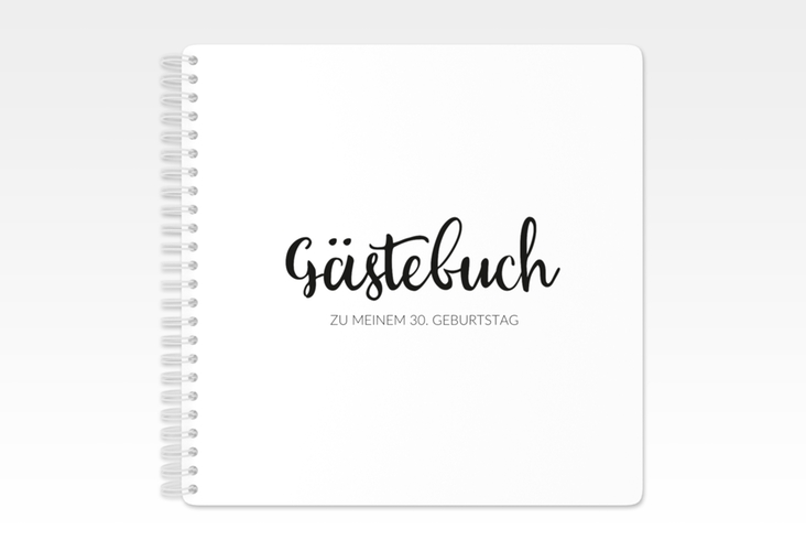 Gästebuch Geburtstag Handwriting Ringbindung