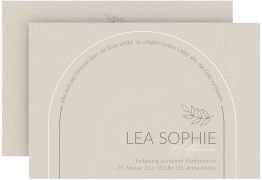 Klick: Details zu Konfirmationseinladung "Bogen" anzeigen Konfirmationseinladung "Bogen"