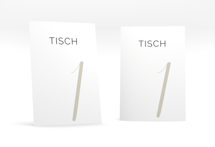 Tischnummer Hochzeit Eheschließung Tischaufsteller weiss
