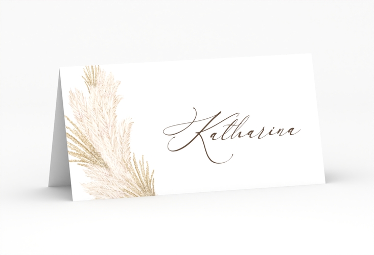 Tischkarte Hochzeit Pumila Tischkarten weiss