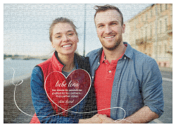 Klick: Details zu Fotopuzzle 500 Teile "Herzensmensch" anzeigen Fotopuzzle 500 Teile Herzensmensch 500 Teile rot