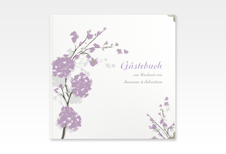 Gästebuch Selection Hochzeit Salerno Leinen-Hardcover flieder