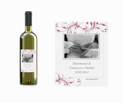 Klick: Details zu Etichette vino matrimonio collezione Palma anzeigen Etichette vino matrimonio collezione Palma Etikett Weinflasche 4er Set marrone