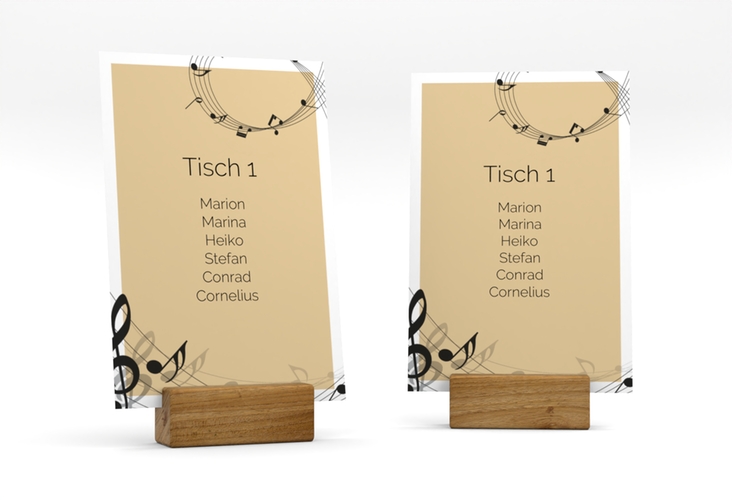 Tischaufsteller Hochzeit Melody Tischaufsteller beige
