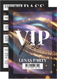 Klick: Details zu Party Einladung "VIP" anzeigen Party Einladung VIP