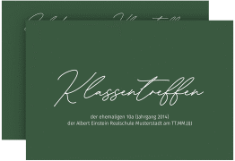 Party Einladungskarte Treffen A6 Karte quer gruen