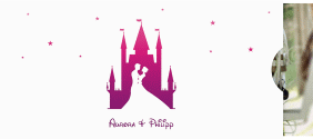 Klick: Details zu Hochzeitseinladung "Castle" anzeigen Hochzeitseinladung Castle Einsteckkarte pink