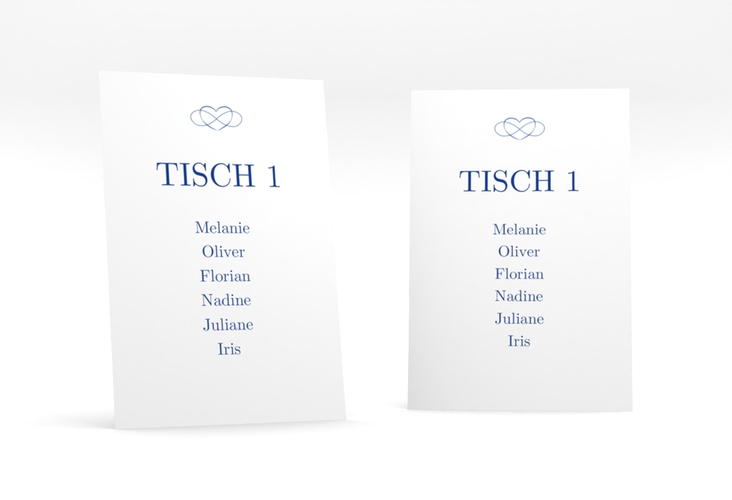 Tischaufsteller Hochzeit Infinity Tischaufsteller