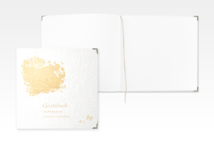 Gästebuch Selection Hochzeit Mailand Leinen-Hardcover beige