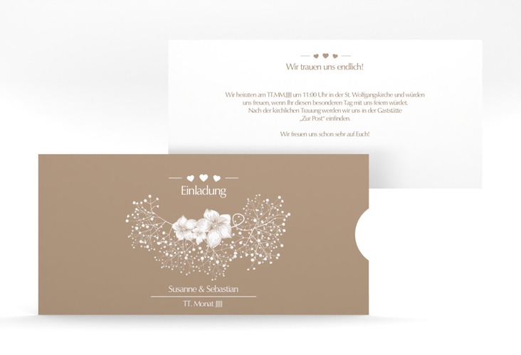 Hochzeitseinladung Jena Einsteckkarte