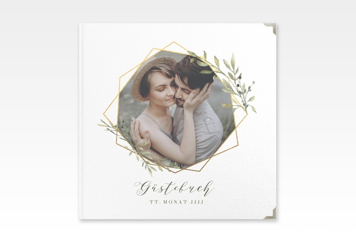 Gästebuch Selection Hochzeit Acacia Leinen-Hardcover weiss
