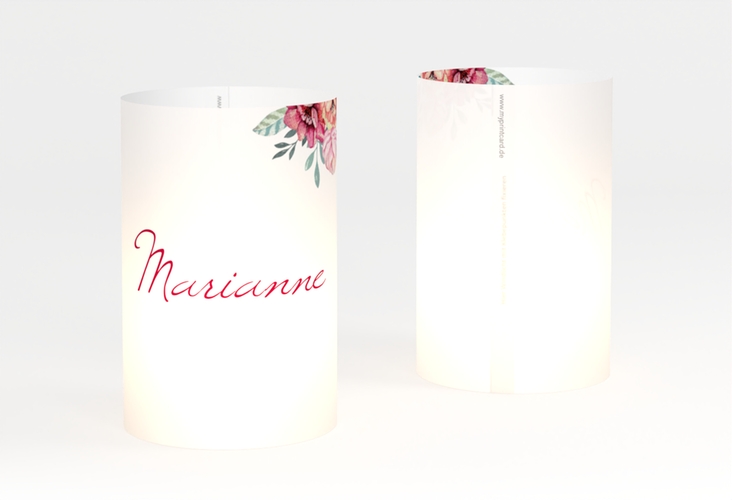 Windlicht Hochzeit Blooming Windlicht weiss