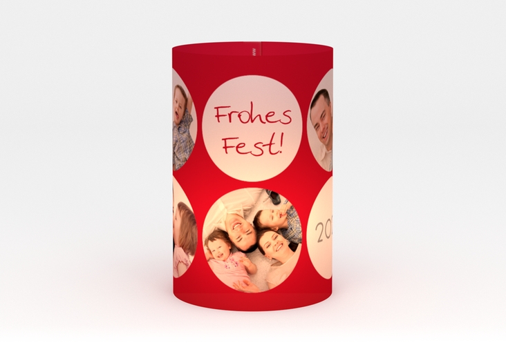 Windlicht Weihnachten Joy Windlicht mit runden Fotos