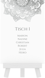 Klick: Details zu Tischaufsteller Hochzeit "Delight" anzeigen Tischaufsteller Hochzeit Delight Tischaufsteller grau