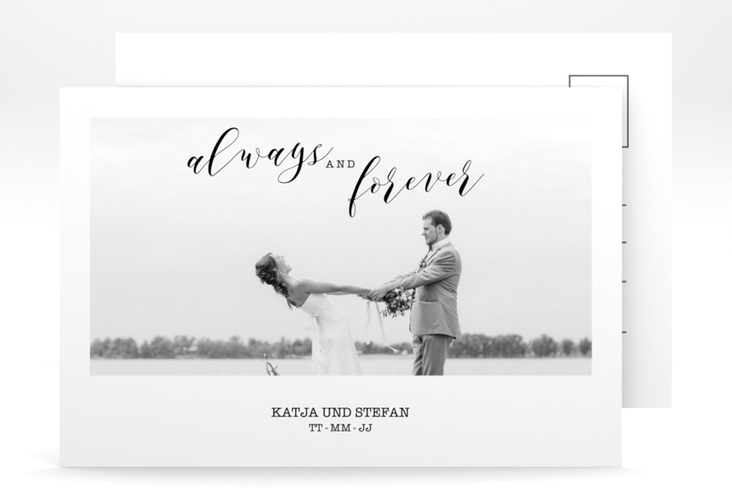 Save the Date-Postkarte Photoframe A6 Postkarte