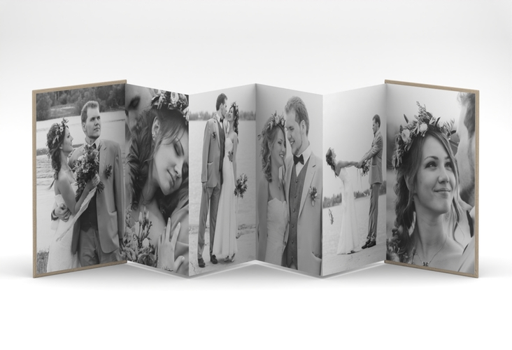Foto-Leporello Hochzeit Crafty Leporello Kraftpapier