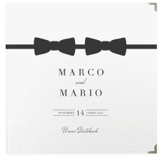Klick: Details zu Gästebuch Selection Hochzeit "Suits" anzeigen Gästebuch Selection Hochzeit Suits Leinen-Hardcover schwarz