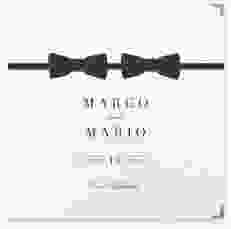 Gästebuch Selection Hochzeit Suits Leinen-Hardcover schwarz