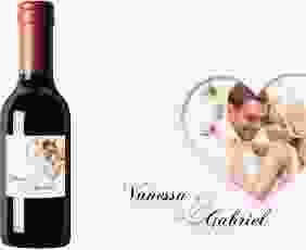 Piccoloetikett Hochzeit Sweetheart Etikett Piccolo rosa