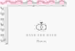 Save the Date-Karte Hochzeit "Avery" DIN A6 quer weiss