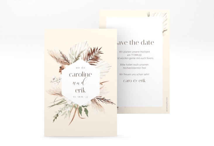Save the Date-Karte Bohemian A6 Karte hoch