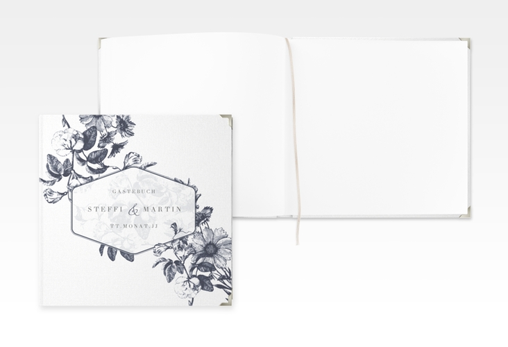 Gästebuch Selection Hochzeit Magnificent Leinen-Hardcover blau