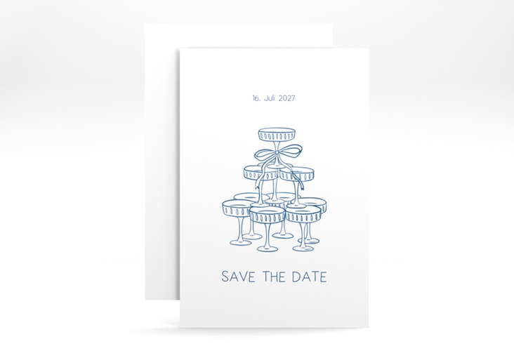 Save the Date-Karte Cheers A6 Karte hoch