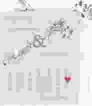 Save the Date-Kalenderblatt Wildblumen Bouquet Kalenderblatt-Karte bunt