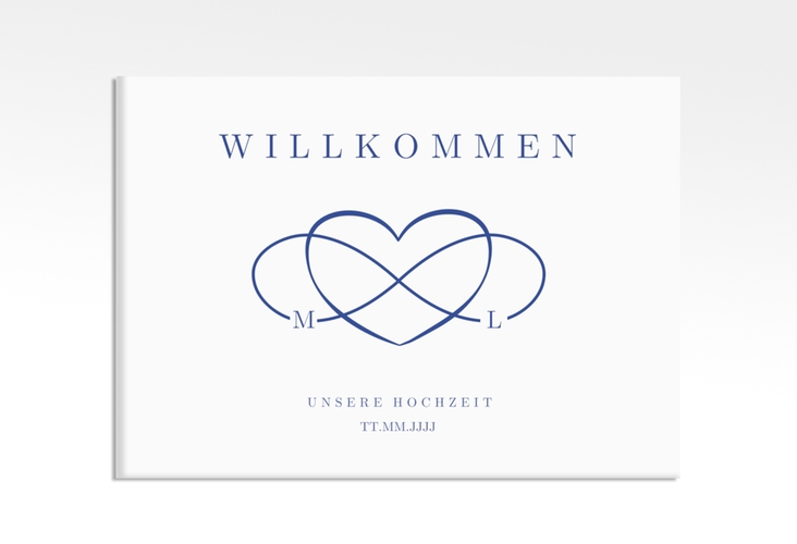 Willkommensschild Leinwand Infinity 70 x 50 cm Leinwand