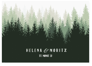 Gästebuch A4 quer "Forest"