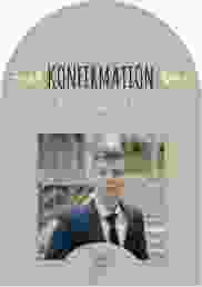 Danksagung Konfirmation Branch mittlere Bogen-Karte + Foto beige