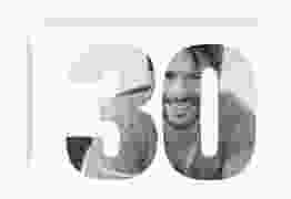 Einladung 30. Geburtstag Numbers A6 Karte quer weiss