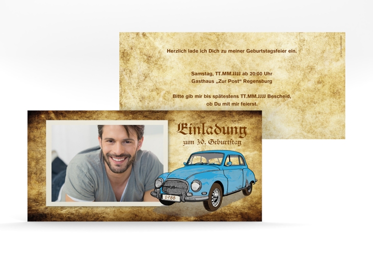 Einladungskarte "Friedrich" DIN lang