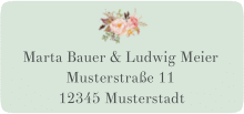 Klick: Details zu Absenderetikett Hochzeit "Prachtvoll" anzeigen Absenderetikett Hochzeit Prachtvoll 45,7 x 21,2 mm mint