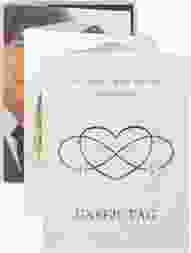 Foto-Leporello Hochzeit Infinity Leporello blau