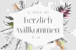 Willkommensschild Acryl "Bohemian"
