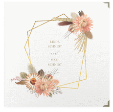 Klick: Details zu Gästebuch Selection Hochzeit "Strohblume" anzeigen Gästebuch Selection Hochzeit Strohblume Leinen-Hardcover weiss